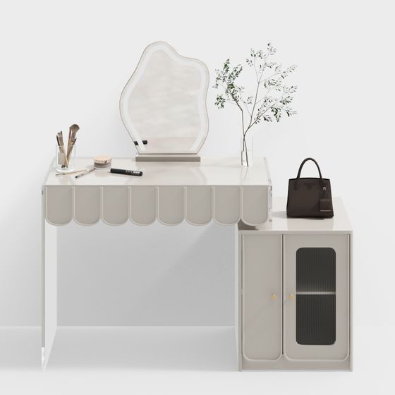 Stylish Vanity Table 3D model for Modern Interiors