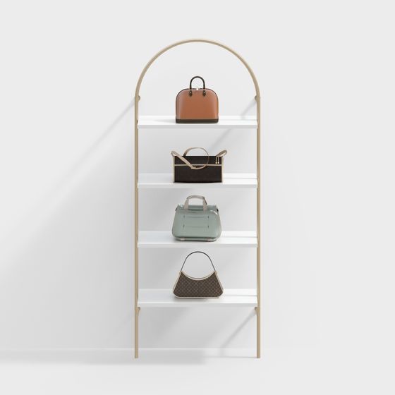 Elegant Multi-Layer Shelf 3D model