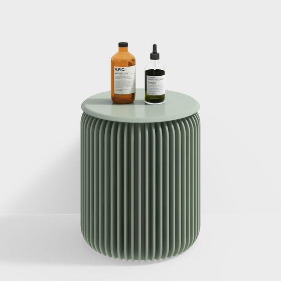 Pleated Round Table 3D model