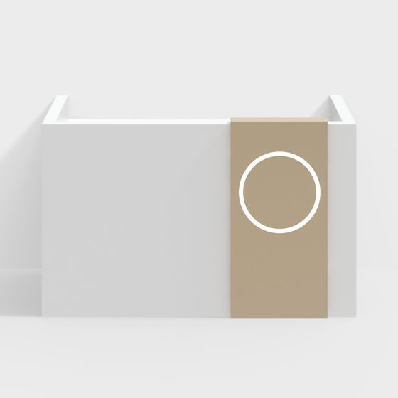 Minimalist Corner Shelf 3D model