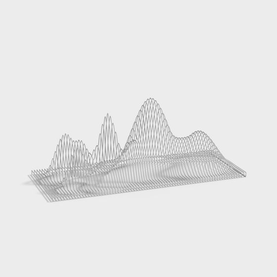  undulating Hills 3D model