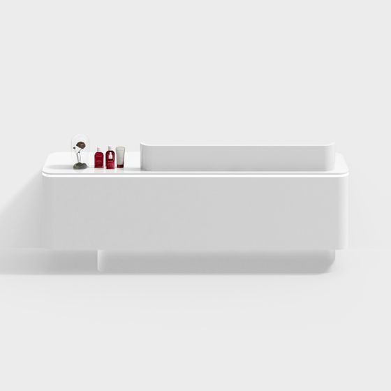 Minimalist Bathtub 3D model for Modern Designs