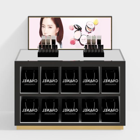 Luxury Makeup Display Cabinet 3D Model