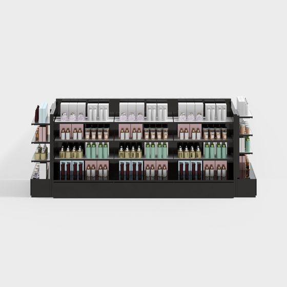 Stylish Cosmetic Display Cabinet 3D model