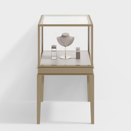 Stylish Jewelry Display Cabinet 3D model