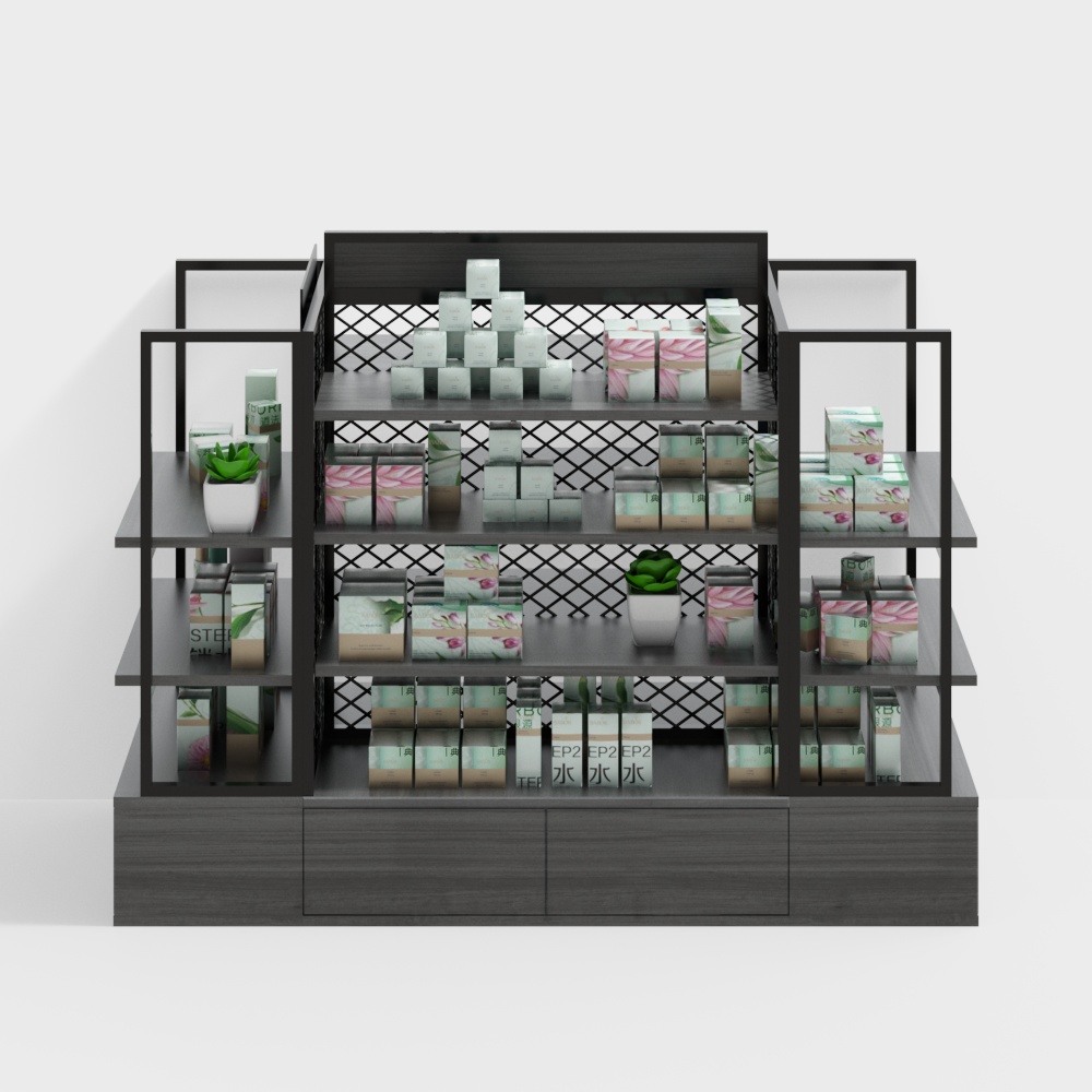 Beauty store display rack