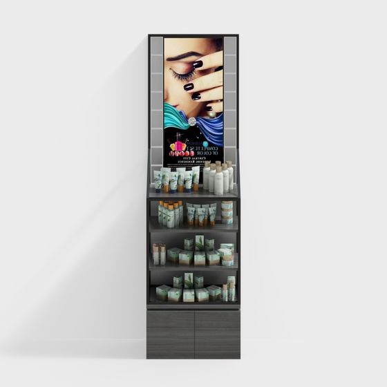 Modern Cosmetic Display Cabinet 3D model