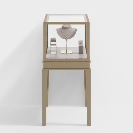 Elegant Jewelry Display Case 3D model