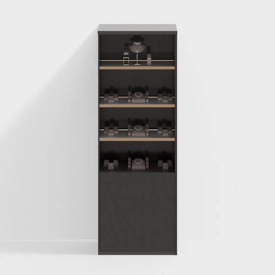 Stylish Jewelry Display Cabinet 3D model for Modern Spaces