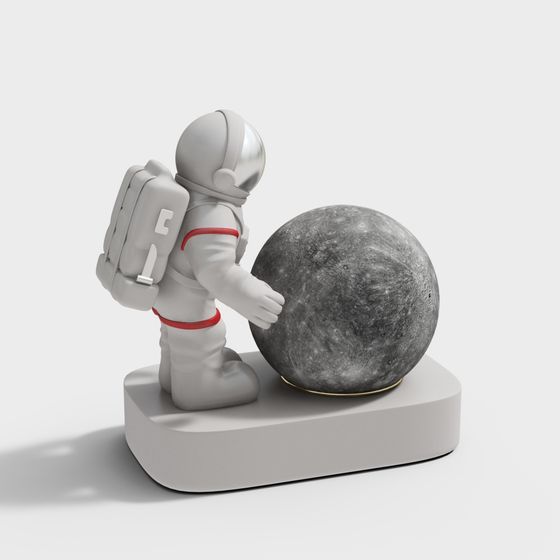 Lámpara de mesa de astronauta moderna