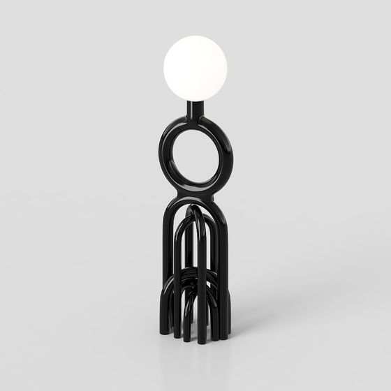 Loop Lamp 3D model - Modern Minimalist Table Lamp