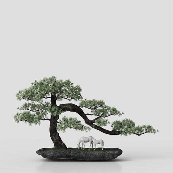 Stylish Pine Tree 3D Model for Creative Projects