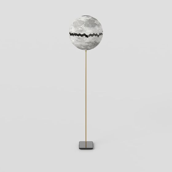 Lunar Lamp 3D model - Mystical Glow for Creative Spaces