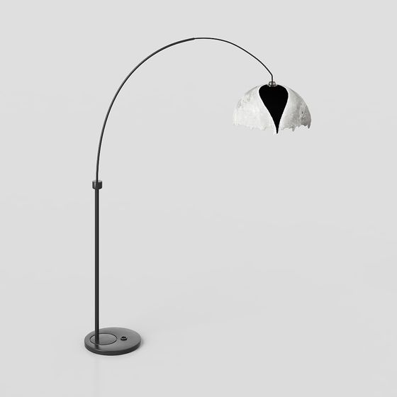 Low Poly Artistic Floor Lamp 3D model
