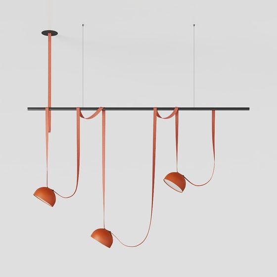 Streamlined Pendant Light 3D model