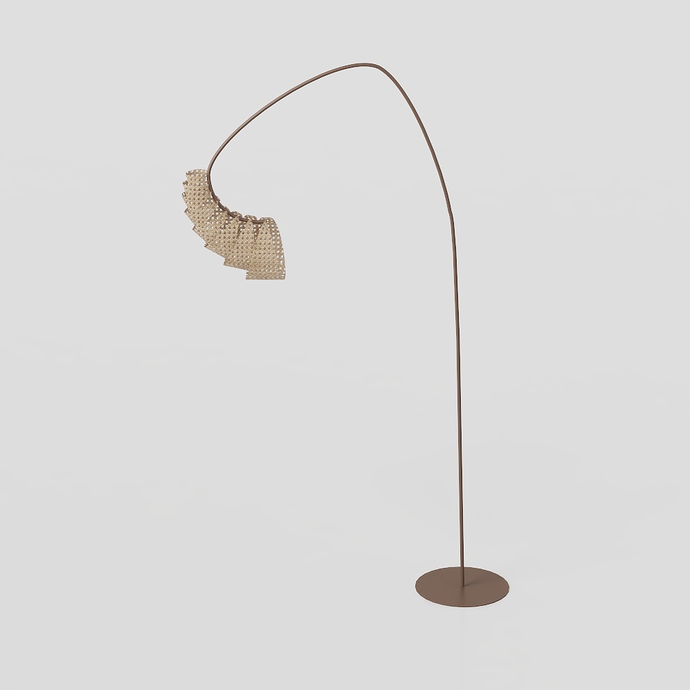 Wabi-sabi Style Fishing Floor Lamp
