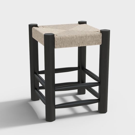 Urban Sleek Stool 3D model