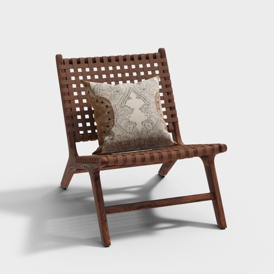 Woven Chair 3D model for Modern Interiors