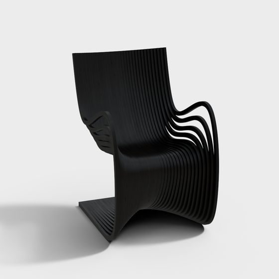 Futuristic Streamlined Chair 3D model