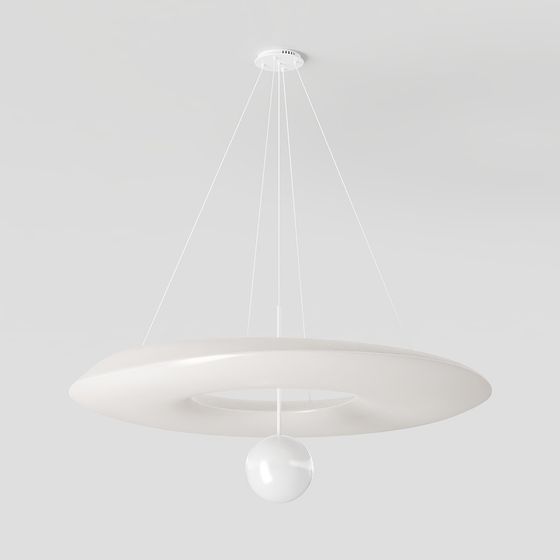 Elegant Pendant Light 3D model for Contemporary Spaces