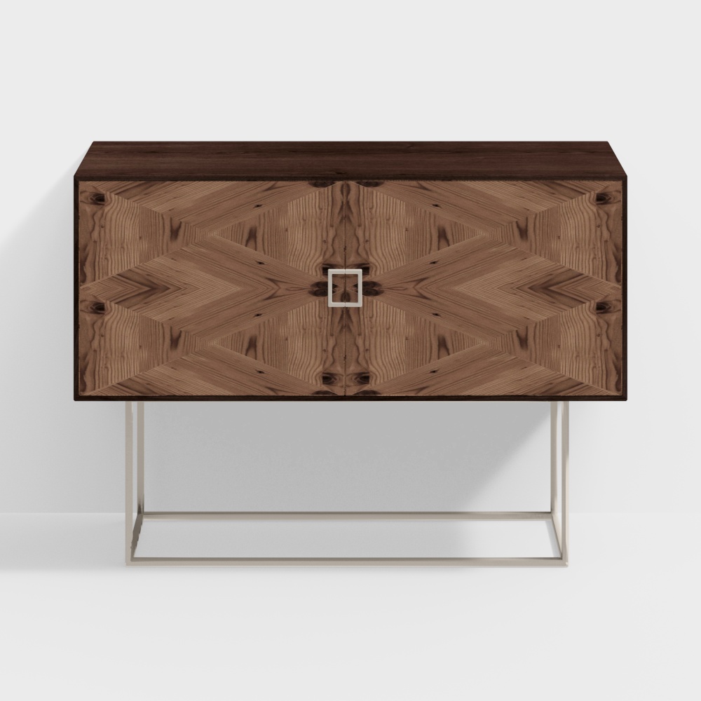 Tủ bên phong cách Wabi-Sabi