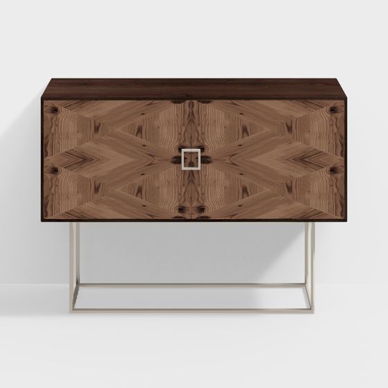 Tủ bên phong cách Wabi-Sabi