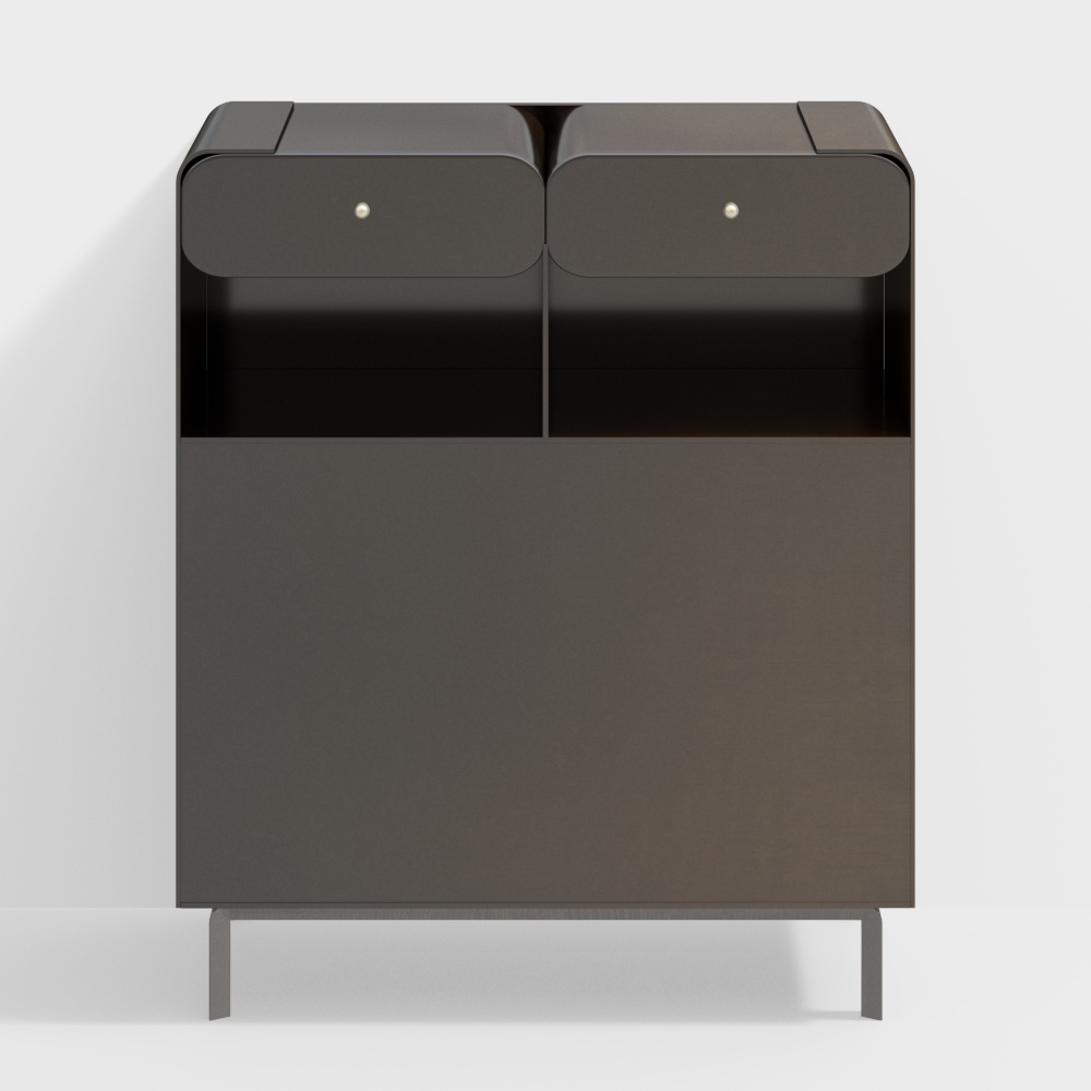 Tủ bên phong cách Wabi-Sabi