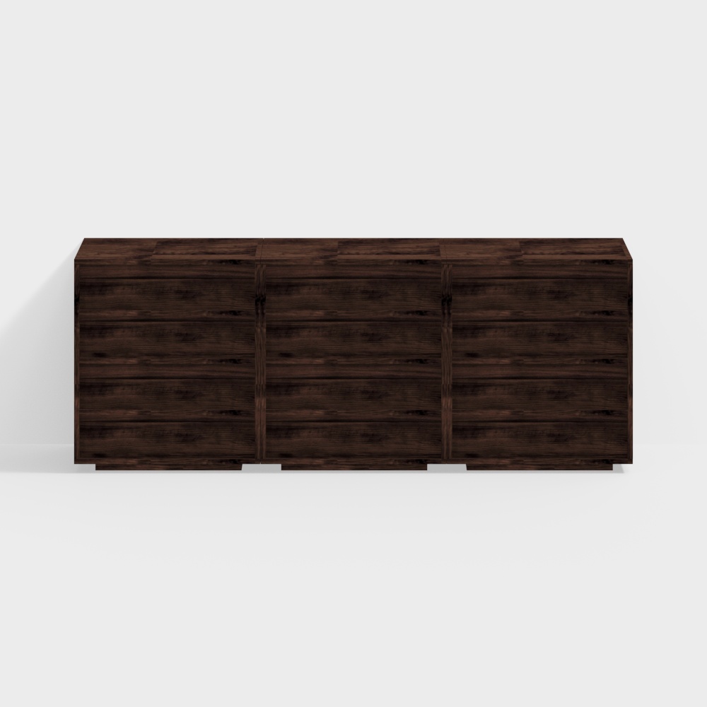 Tủ bên phong cách Wabi-Sabi