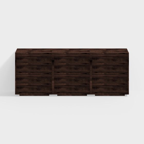 와비사비 스타일 사이드 캐비닛