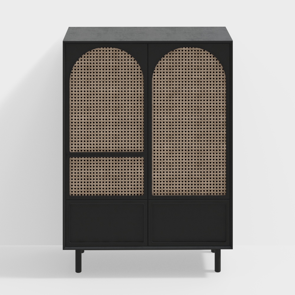 Arched Cabinet 3D Model – Modern Vintage Design