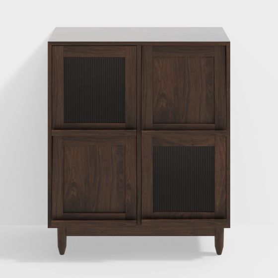 Tủ bên phong cách Wabi-Sabi