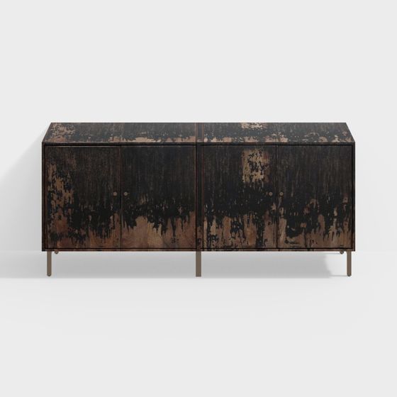 Боковой шкаф в стиле Ваби-Саби