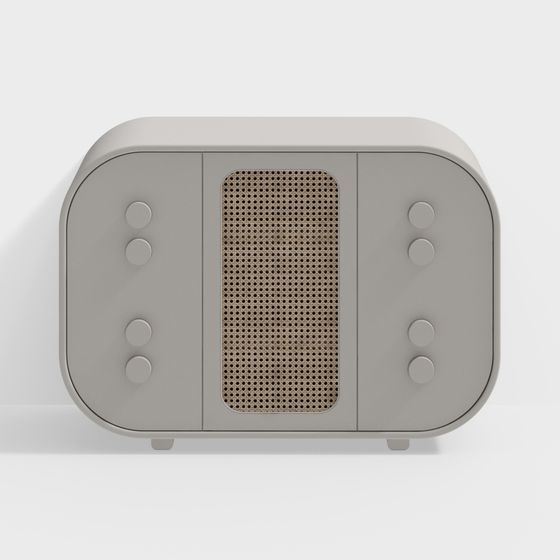 Retro Radio 3D model with Low Poly Design