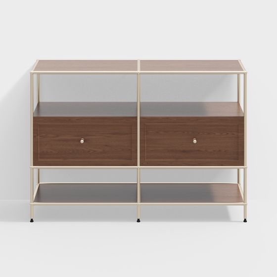 City Corner Storage Cabinet 3D model