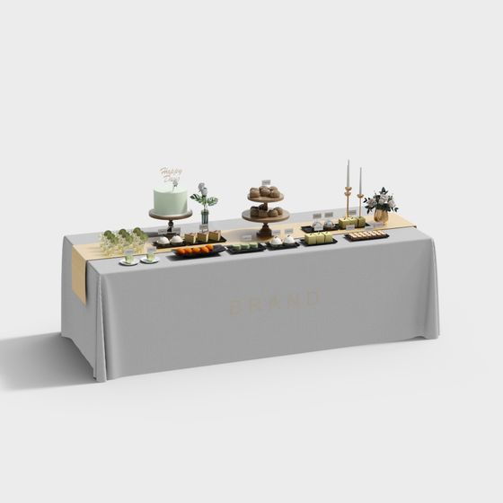 Sweet Treats 3D model for Exquisite Dessert Displays