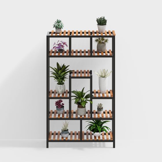 Urban Oasis Bookshelf 3D model