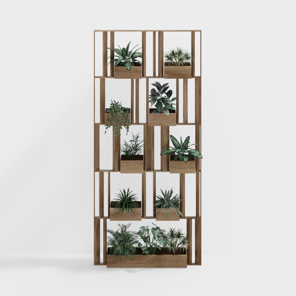 Indoor green plant stand
