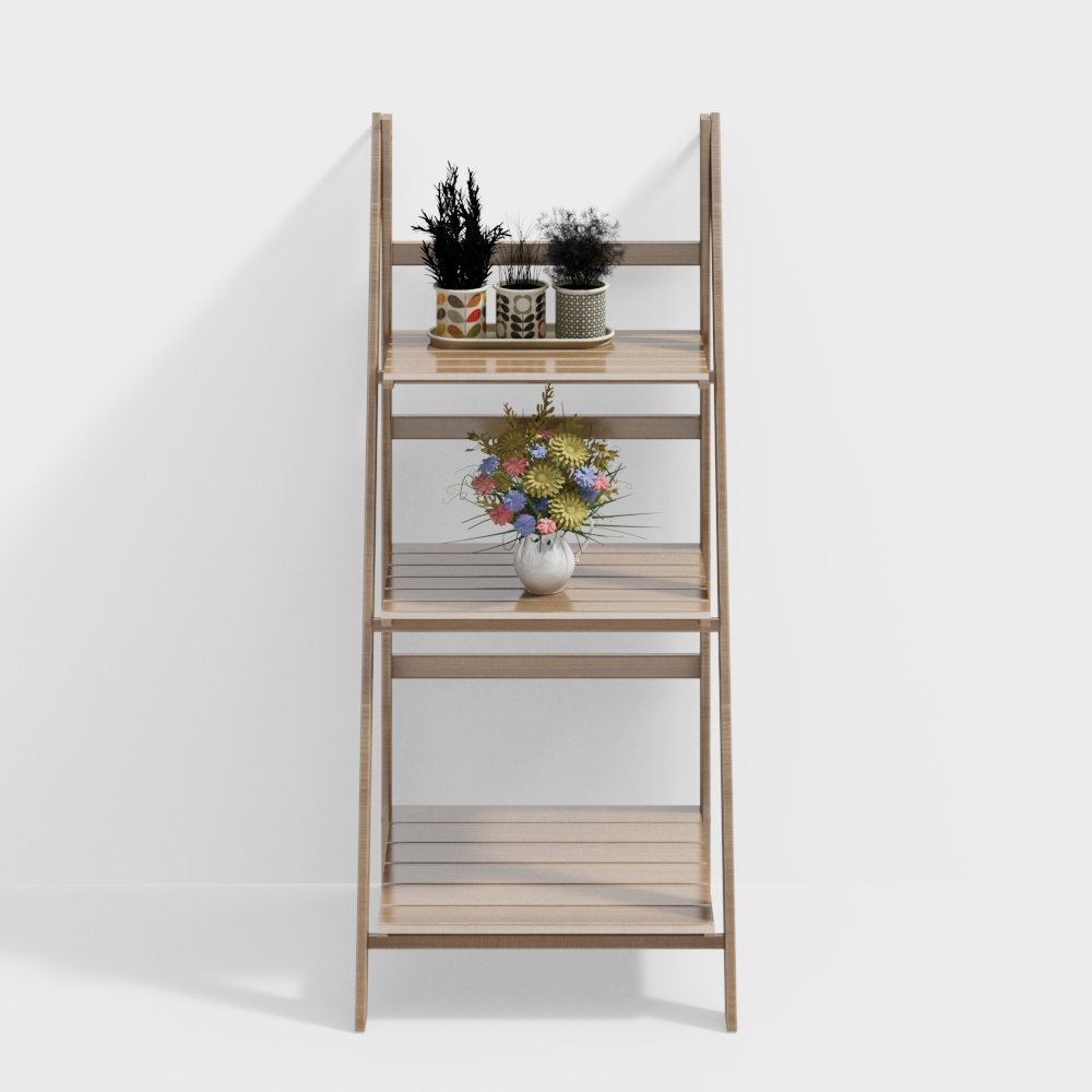 ชั้นวางดอกไม้ในบ้าน