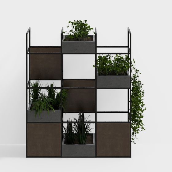 soporte de planta verde exterior