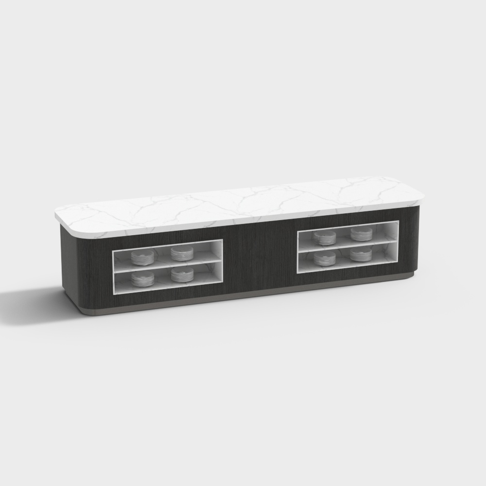 Modern Minimalist TV Cabinet 3D model