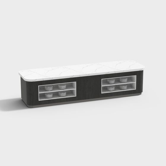 Modern Minimalist TV Cabinet 3D model