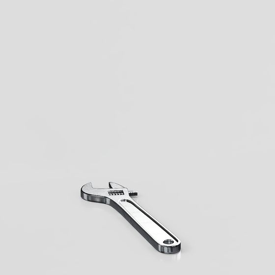 Adjustable Wrench 3D model for Creative Projects