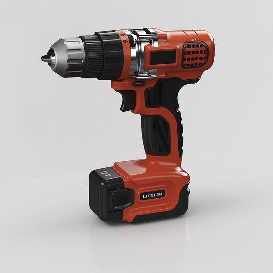 Stylish Lithium Electric Drill 3D model