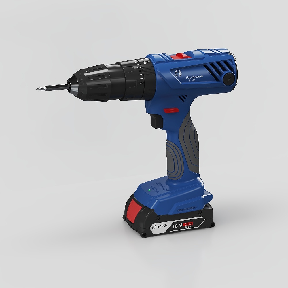 Bosch Electric Screwdriver 3D model