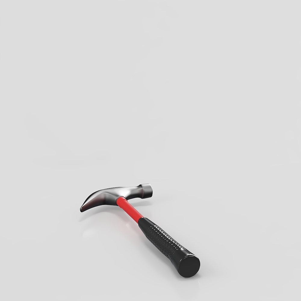 Realistic Low-Poly Hammer 3D model