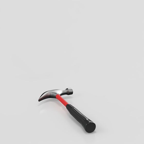 Realistic Low-Poly Hammer 3D model
