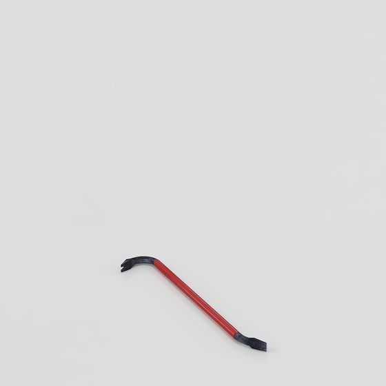 Low Poly Red and Black Crowbar 3D model