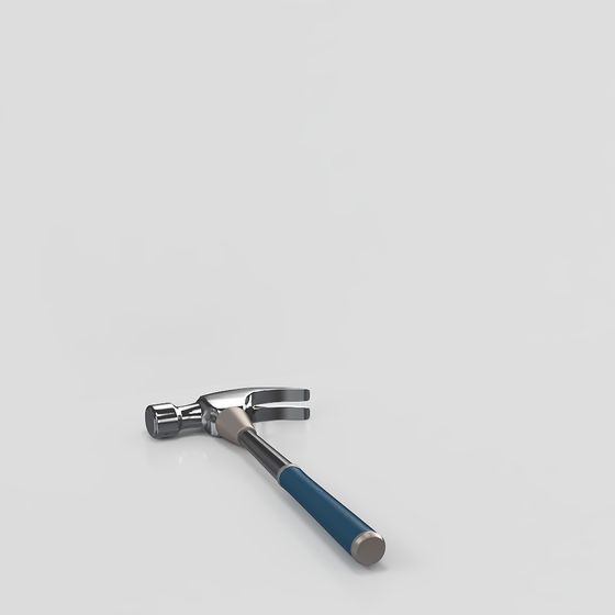 Realistic Low-Poly Hammer 3D model
