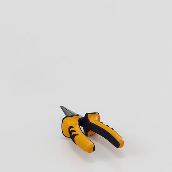 Stylish Industrial Pliers 3D model