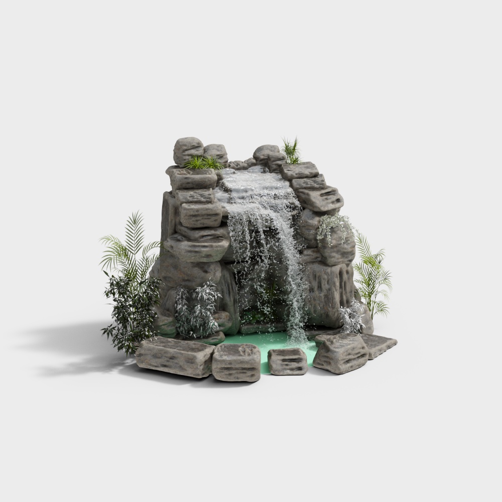 Piscina de boceto de paisaje